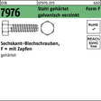 F. REYHER Sechskant-Blechschrauben DIN 7976 4,8x19 mm Form F, Stahl verzinkt