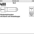 F. REYHER Vierkantschraube DIN 480 M10x50 10.9 mit Bund und Ansatzkuppe