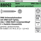 SPAX Liko-Z Universalschrauben 3,5x15 mm WIROX Stahl