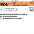FISCHER Hohlraumdübel HM-S 4x32 S Stahl galvanisch verzinkt 50 Stück