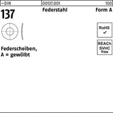 Federscheibe DIN 137 A 2 mm Federstahl, 100 Stück von F. REYHER