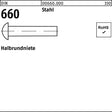 Halbrundniete DIN 660 2x4 mm Stahl 1000 Stück von F. REYHER