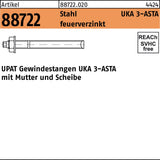 UPAT Ankerstange R 88722 ASTA M8x110 Stahl galv. verzinkt 10 Stück