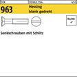 F. REYHER Senkschraube DIN 963 Schlitz M1,6 x 4 mm Messing blank gedreht