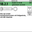 F. REYHER Sechskantschraube R 83933 UNC 1/2x3/4 Grade 5, galvanisch verzinkt