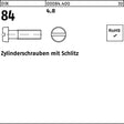 F. REYHER Zylinderschraube DIN 84 mit Schlitz M2x3 4.8 – 2000 Stück