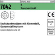 F. REYHER Sechskantmutter ISO 7042 Klemmteil M5 8 feuerverzinkt – 100 Stück