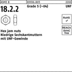 1/4 ″ / UNF / Hex jam nuts Niedrige Sechskantmuttern mit UNF-Gewinde