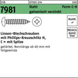 F. REYHER Linsen-Blechschrauben DIN 7981 Stahl verzinkt 2,2x4,5 mm – 2000 Stück