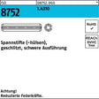 Spannstift ISO 8752 geschlitzt 1x4 mm 1.4310 schwere Ausführung 100 Stück von F. REYHER