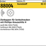 REYHER Zierkappe R 88004 für PH 2 x 12 / 3,5-5 – 1000 Stück, Kunststoff weiß