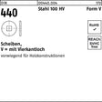 F. REYHER Scheibe DIN 440 V 9x28x3 Stahl 100 HV – 100 Stück für Holzkonstruktionen