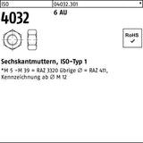 Sechskantmutter ISO 4032 M14 von BUFAB – 100 Stück, Festigkeitsklasse 10