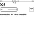 F. REYHER Gewindestift DIN 553 M2x3 mit Schlitz und Spitze