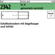 F. REYHER Schaftschraube ISO 2342 M3x6 Kegelkuppe Schlitz 14 H verzinkt 100 Stk.