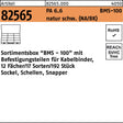 HELLERMANNTYTON Sortimentsbox BMS-100 für Kabelbinder – 192 Teile, 12 Fächer, PA 6.6