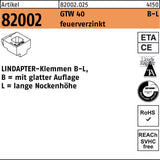 LINDAPTER Klemmen B-K GTW 40, 10 mm, galvanisch verzinkt