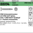 SPAX Seko-Z Universalschrauben 3x12 mm Stahl brüniert 1000 Stück