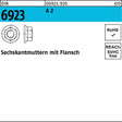 F. REYHER Sechskantmutter DIN 6923 Flansch M4 A2 – 1000 Stück