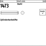 F. REYHER Zylinderkerbstift DIN 1473 1,5x6 mm Stahl