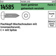 F. REYHER Blechschraube ISO 14585 Innensechsrund Spitze 2,2x4,5 mm Stahl verzinkt 2000 Stk.