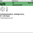F. REYHER Sechskantmutter DIN 439 Form B M27 feuerverzinkt
