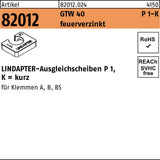 LINDAPTER Ausgleichsscheibe R 82012 GTW 40 P1 M8/4,0 galvanisch verzinkt