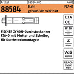 12 mm / Stahl / galvanisch verzinkt