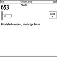 Rändelschraube DIN 653 niedrige Form M3x6 Stahl 50 Stück von F. REYHER