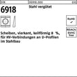 F. REYHER Unterlegscheibe DIN 6918 ÜH vierkant keilförmig 13 mm Stahl C45 vergütet