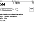 F. REYHER Sechskantschraube DIN 561 mit Zapfen AM 30 x 100 mm 22 H (8.8) – 5 Stück