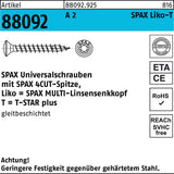 SPAX Liko-Z Universalschrauben 3,5x15 mm WIROX Stahl