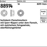 REYHER Sechskantflanschmutter R 88914 Sperr-Ripp M5