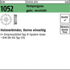 Temperguss / Holzverbinder, Dorne einseitig / 50mm