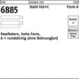 F. REYHER Passfeder DIN 6885 Form A 2x2x8 mm Stahl C45+C – 100 Stück