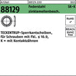TECKENTRUP Sperrkantscheibe R 88129 Form K 4x8,2x0,8 mm Federstahl zinklamellenbeschichtet 1000 Stück