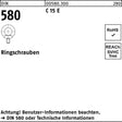 Ringschraube DIN 580 M6 C 15 E von F. REYHER – 25 Stück Packung