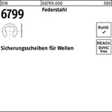 F. REYHER Sicherungsscheibe DIN 6799 für Wellen 1,5 mm Federstahl 10000 Stück