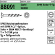 SPAX Holzbauschrauben 8x80 mm T-STAR plus Senkkopf Teilgewinde WIROX 50 Stück