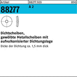 F. REYHER Dichtscheibe R 88277 Aluminium 16x6,8x1 mm
