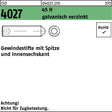 F. REYHER Gewindestift ISO 4027 Spitze/Innensechskant M4x20 45 H galvanisch verzinkt 500 Stück