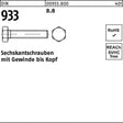 F. REYHER Sechskantschraube DIN 933 VG M3x5 8.8 – 500 Stück