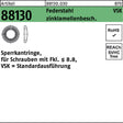 Sperrkantring R 88130 VSK 4x7,6x0,8 mm Federstahl zinklamellenbeschichtet 10000 Stück