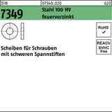 F. REYHER DIN 7349 Scheiben 19x44x8 mm Stahl 100 HV