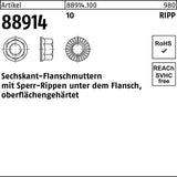 REYHER Sechskantflanschmutter R 88914 Sperr-Ripp M5