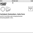 F. REYHER Sechskanthutmutter DIN 1587 M14 SW 22 – 50 Stück hohe Form