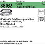 zinklamellenbesch. / HEICO-LOCK Keilsicherungsscheiben, paarweise verbunden, HLS = Standard / 3 mm