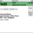 Spannschloss DIN 1480 offen mit 2 Ringösen SP-RR M6 Stahl 3.6 galvanisch verzinkt von F. REYHER