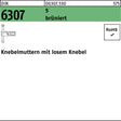 F. REYHER Knebelmutter DIN 6307 mit losem Knebel M10 brüniert – 1 Stück
