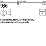 F. REYHER Sechskantmutter DIN 936 M8x1 – 14 H, niedrige Form